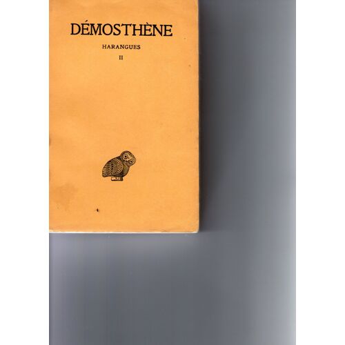 Harangues De Demosthene 2 Vol