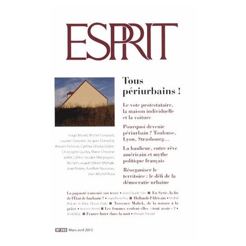 Esprit N° 393, Mars-Avril 2 - Tous Périurbains !