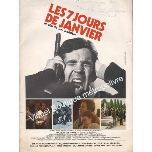 Les 7 / Sept Jours De Janvier, Dossier P., Juan Antonio Bardem, Jacques François, Manuel Angel Egea
