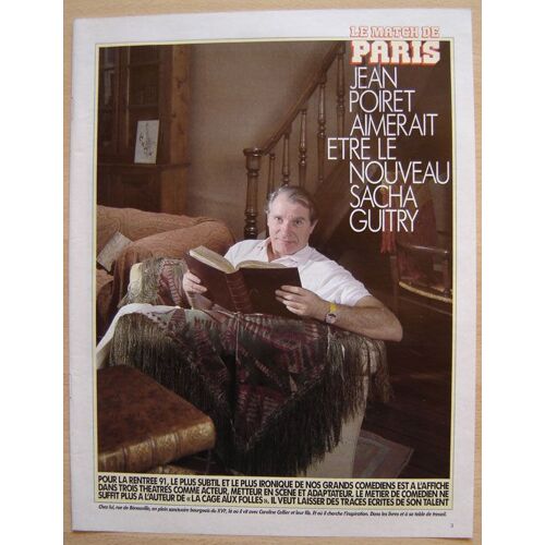 Paris Match N°2174 - Coupure De Presse, Jean Poiret