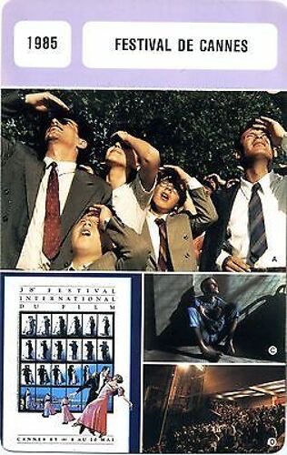 Fiche Monsieur Cinema Festival De Cannes 1985