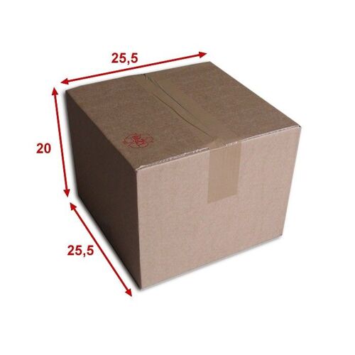 Lot De 100 Boîtes Carton (N°23) Format 255x255x200 Mm