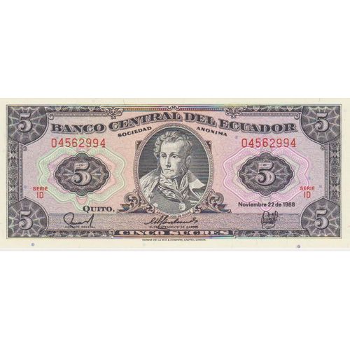 Billet De 5 Sucres (Equateur)