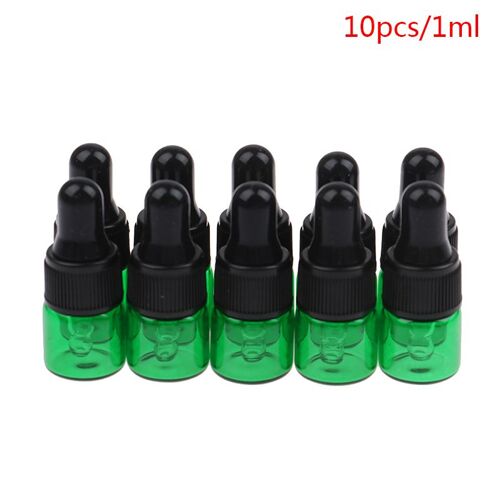 Flcopropriété Compte-Gouttes En Verre Ambré Avec Pipent, Parfum Cosmétique, Huile Essentielle, Africain 1, 2, 3, 4, 5ml, Hi, 10 Pièces 