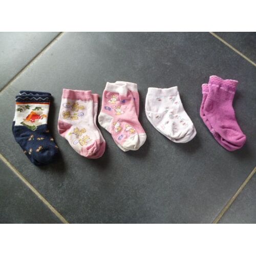 Lot De 5 Paires De Chaussettes Rose Et Bleu
