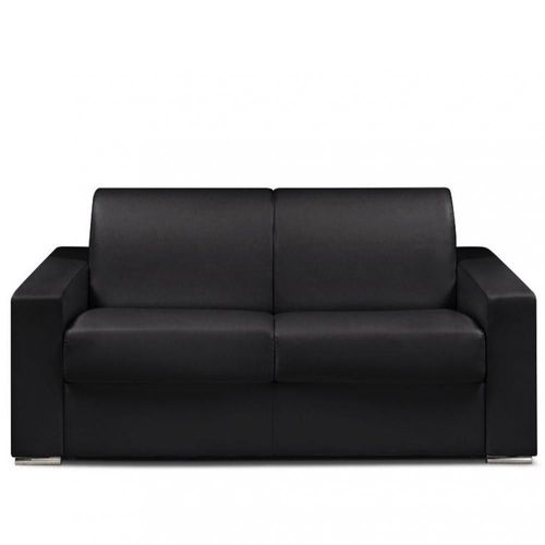 Canapé Express 120 Cm Dreamer Edition Cuir Et Pu Cayenne Noir Matelas 16 Cm