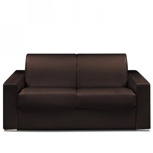 Canapé Express 120 Cm Dreamer Edition Cuir Et Pu Cayenne Marron Matelas 16 Cm