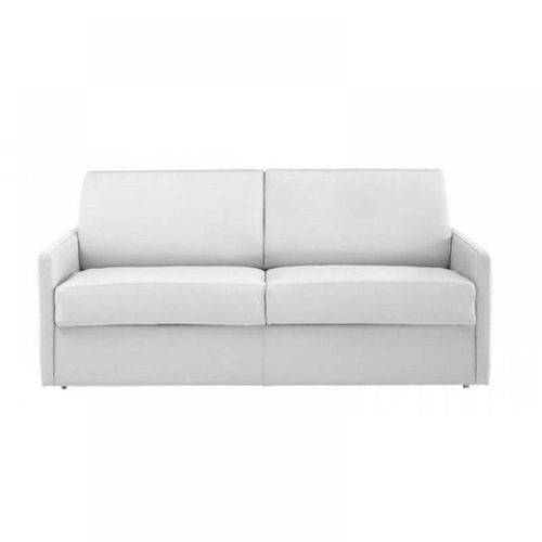 Canapé Lit 3-4 Places Sun Convertible Express 160cm Polyuréthane Blanc Cassé Matelas Épaisseur 16cm