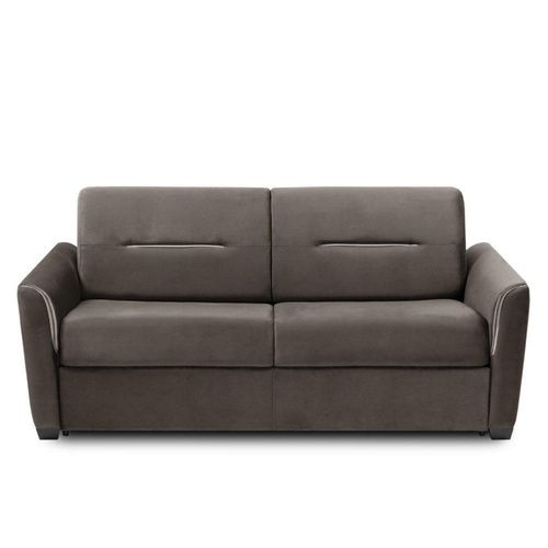 Canapé Convertible Express Amazone 120cm Matelas 16cm Polyuréthane Taupe