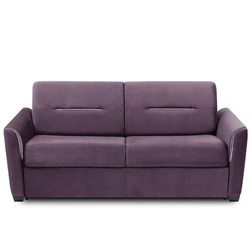 Canapé Convertible Express Amazone 120cm Matelas 16cm Velours Lila