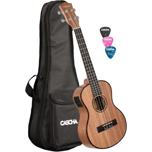 Cascha Hh2048e Premium Mahogany E/A Set Ukulélé Ténor