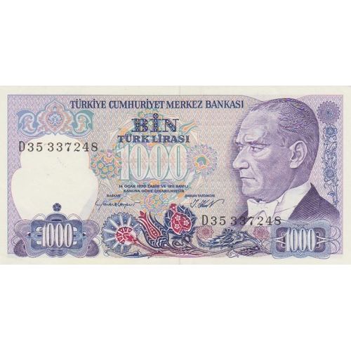 Billet De 1000 Lires Turques