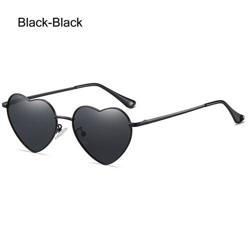 Lunettes De Soleil Polarisées En Forme De Coeur Pour Femmes, Monture Métallique De Protection Uv400, Accessoires Fantaisie