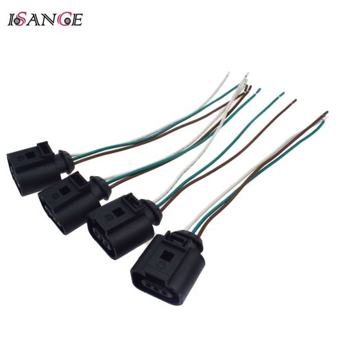 4 Pieces Connecteur De Capteur D'arbre À Cames, Pression, Stationnement, Vitesse Abs, Niveau D'huile, Prise Sfp, Queue De Over, 3 Broches, Vw, Audi, Seat Skoda "Nipseyteko"
