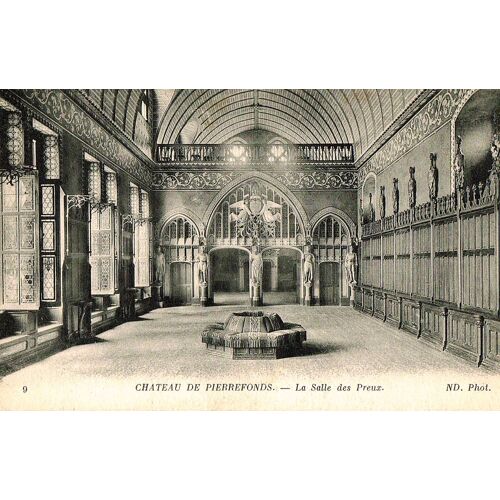 Carte Postale Ancienne, Oise ( 60 ), Pierrefonds, Le Château, La Salle Des Preux