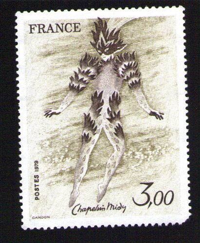 France Timbre Stamp Roger Chapelain Midy Danseur Du Feu La Flûte Enchantée 1979 Y&t 2068