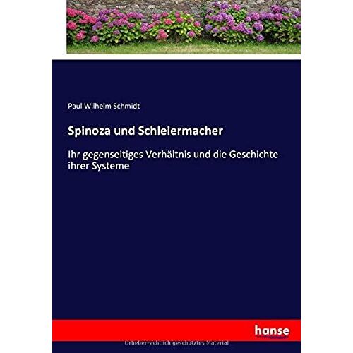 Spinoza Und Schleiermacher