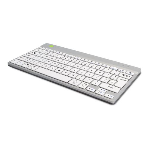 R-Go Clavier Ergonomique Compact break - Clavier - sans fil - Bluetooth 5.0 - QWERTY - R.-U. - blanc