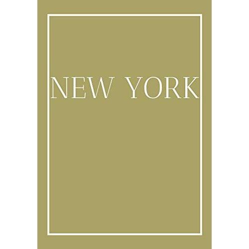 New York: A Colorful Decorative Book For Coffee Tables, End Tables, Bookshelves And Interior Design Styling | Stack City Books To Add Decor To Any Room. Gold Effect Cover. Ideal For Your Own Home Or A
