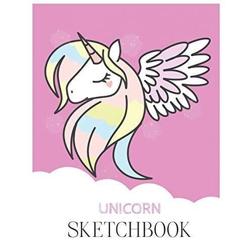 Unicorn Sketchbook: Unicorn Is Real Dream Come True Unicorn Kawaii Blank Large Sketchbook For Kids And Girls To Draw And Creation White Paper Activity Book 8.5 X 11 Inches 110 Pages For Learning Profe