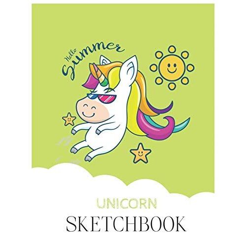 Unicorn Sketchbook: Unicorn Is Real Dream Come True Unicorn Kawaii Blank Large Sketchbook For Kids And Girls To Draw And Creation White Paper Activity Book 8.5 X 11 Inches 110 Pages For Learning Profe