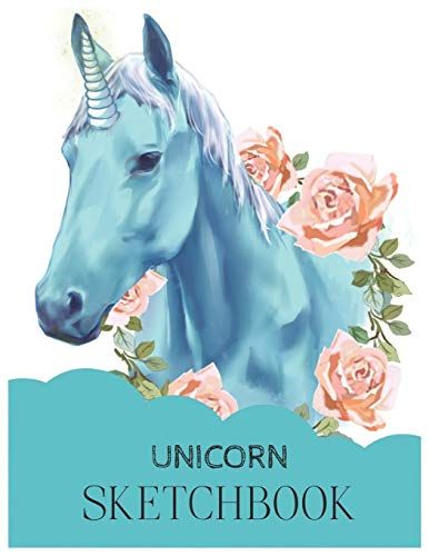 Unicorn Sketchbook: Unicorn Is Real Dream Come True Magical Unicorn Kawaii Blank Large Sketchbook For Kids And Girls To Draw White Paper Activity Book 8.5 X 11 Inches 110 Pages