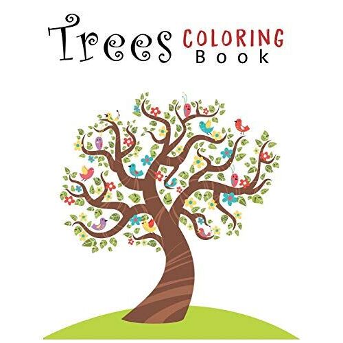 Trees Coloring Book: Creative Haven Beautiful Trees Coloring Book (Creative Haven Coloring Books) 8.5x11"
