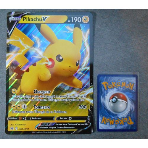 Jumbo Pikachu V Swsh061 - Promo Swsh - Vf