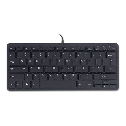 R-Go Compact Clavier, QWERTY (US), blanc, filaire - Clavier - USB - QWERTY - US - noir