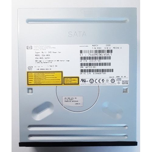 Graveur HP GSA-H60L Super Multi DVD Double Couche 48x16x Noir.