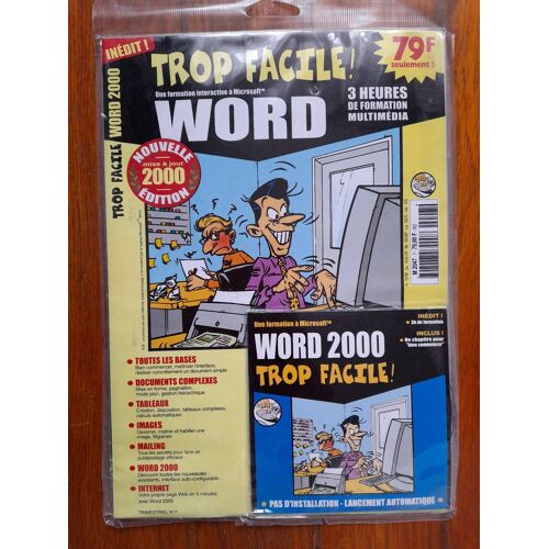 Trop Facile, Formation Word 2000, Revue Et Cd-Rom 