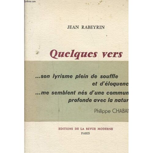 Quelques Vers