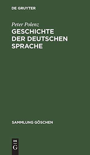 Geschichte Der Deutschen Sprache