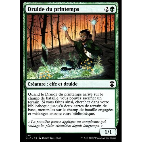 Druide Du Printemps - Mtg - Deck Commander Kaldheim - C - 74