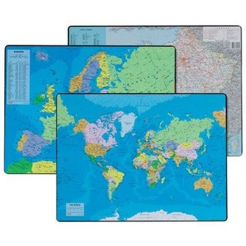 Esselte Sous-Mains En Plastique, "Planisphere"