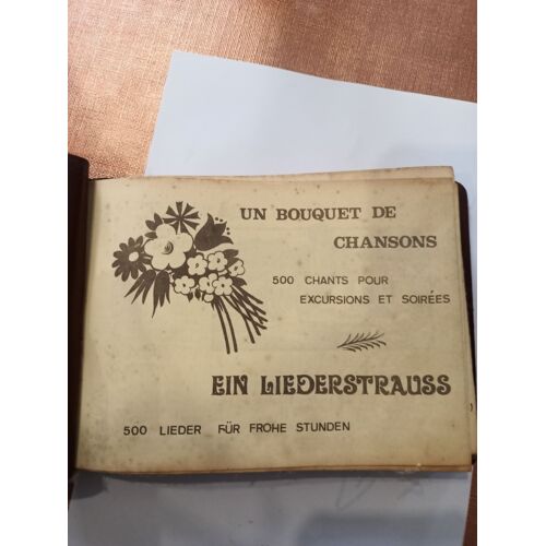 Partitions Un Bouquet De Chanson 500 Chants Pour Excursions Et Soirée .