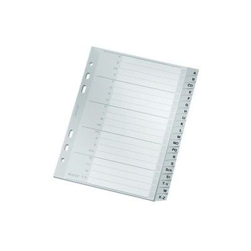 Leitz Intercalaires En Plastique, A-Z, A5, Pp, 20 Pieces,