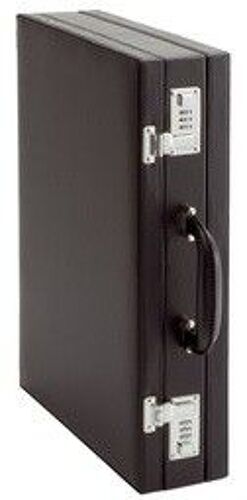 Alassio Malette Attaché Ponte, Simili Cuir, Noir, Pli, 2