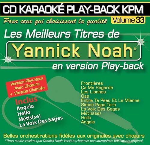 Cd Karaoké Play-Back Kpm Vol.33