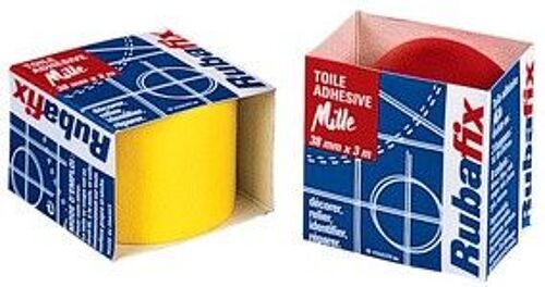 Rubafix Ruban toile, blanc, se d¿coupe a la main, plastifi¿,