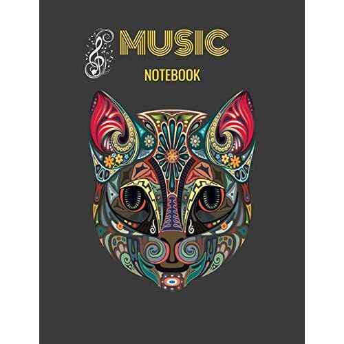 Music Notebook: Blank Music Sheet Notebook: Music Manuscript Paper, Staff Paper, (8.5"X11" - 100 Pages), Music Composition Book