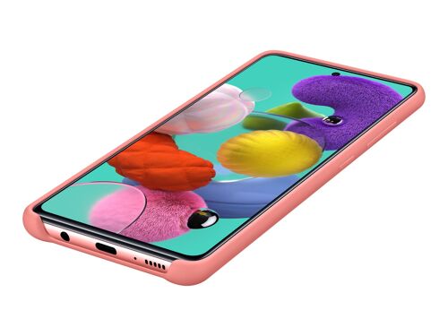 Samsung Silicone Cover EF-PA515 - Coque de protection pour téléphone portable - silicone - rose - pour Galaxy A51