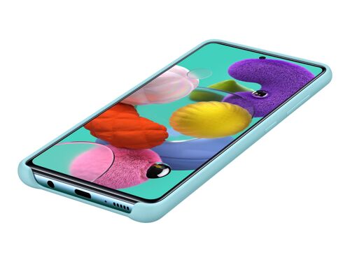Samsung Silicone Cover EF-PA515 - Coque de protection pour téléphone portable - silicone - bleu - pour Galaxy A51