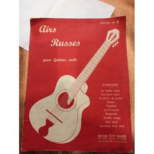 Partitions Airs Russes Pour Guitares Seules Recueil N 4