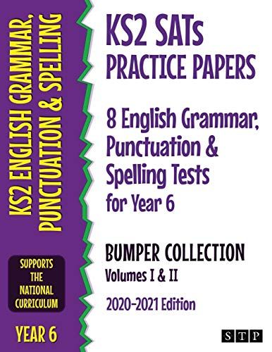 Ks2 Sats Practice Papers 8 English Grammar, Punctuation And Spelling Tests For Year 6 Bumper Collection