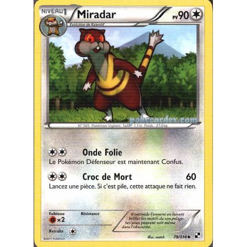 Pokémon - Miradar - Noir & Blanc 79/114