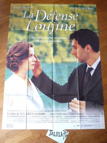 La Défense Loujine De Marleen Gorris Avec Emily Watson, John Turturro - Affiche Originale  De Cinéma  120 X 160 Cm