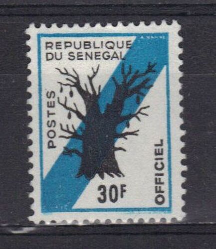 Senegal 1966 : Baobab - Timbre De Service 30 F. Bleu Et Noir Oblitéré