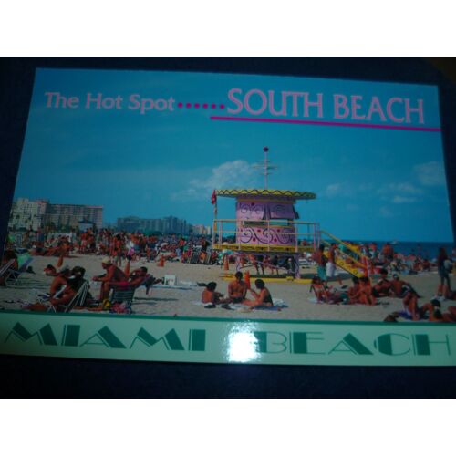 Carte Postale "Etats Unis" The Hot Spot South Bach Miami