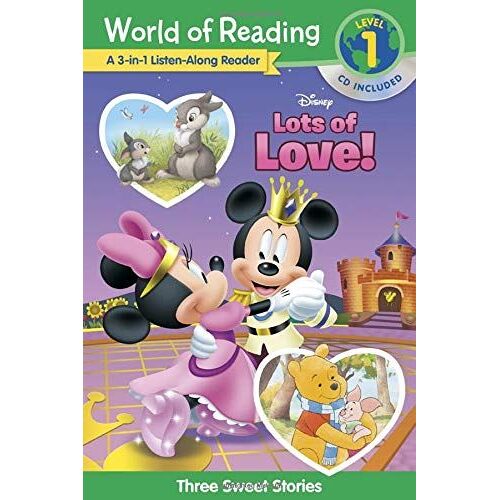 World Of Reading: Disney's Lots Of Love Collection 3-In-1 Listen Along Reader-Level 1